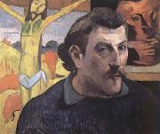 Paul Gauguin Self-Portrait with Yellow Christ France oil painting artist